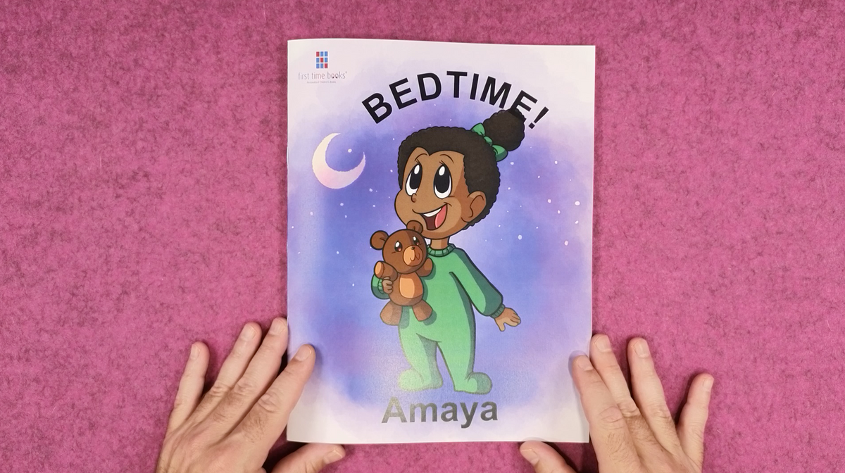 Amaya’s Bedtime Book - Personalized Children's Books - First Time Books