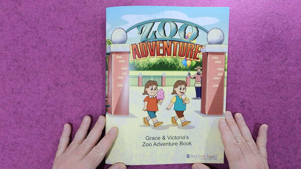 Grace and Victoria’s Zoo Adventure - Personalized Children’s Books - First Time Books