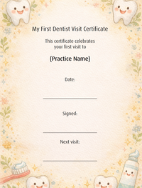 My First Dentist Visit - Custom Practice Edition