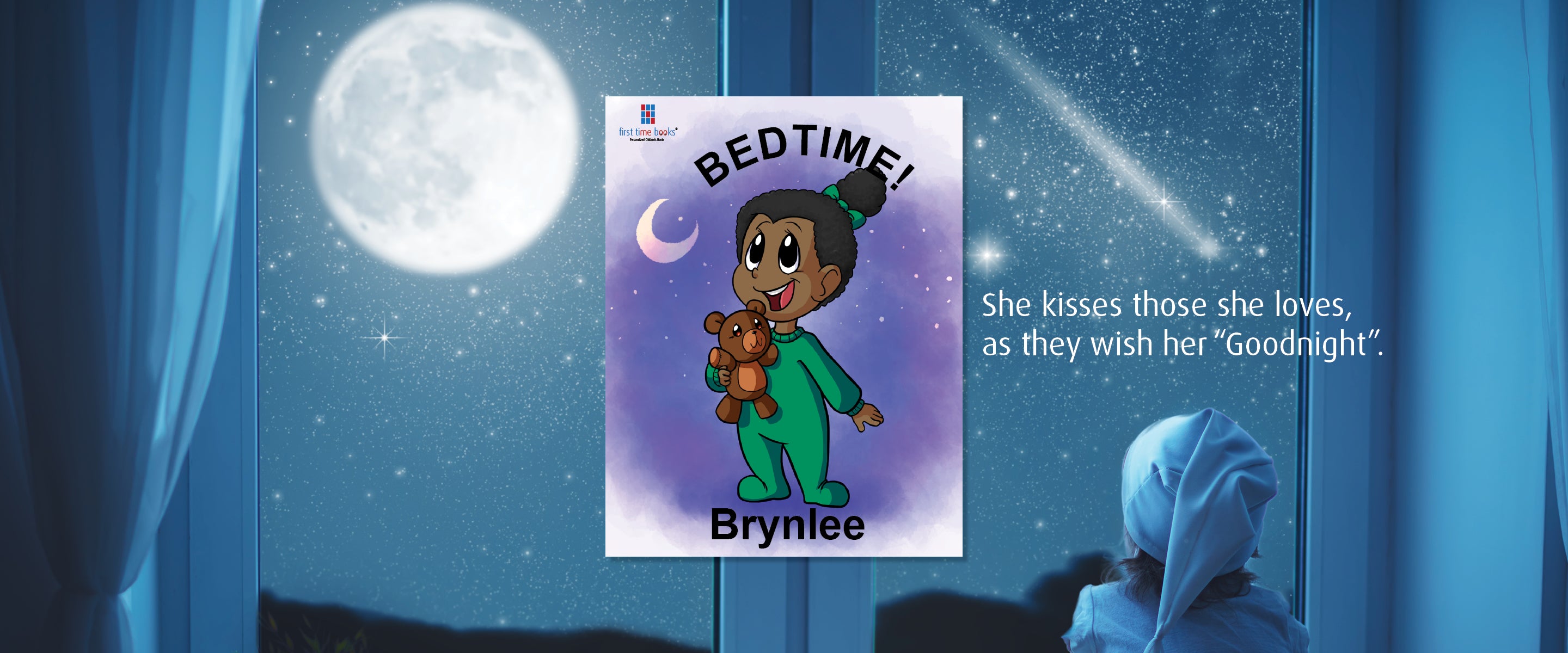 This personalized bedtime book tucks kids into a calm routine.