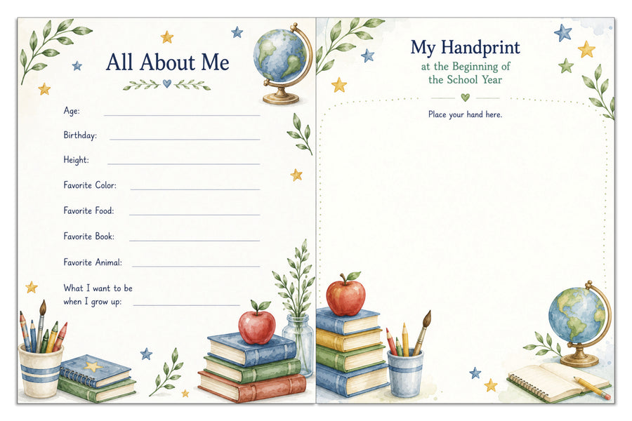 School journal pages for learning and classroom reflection