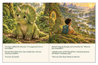 Pip explains that he has lost his family, and Michael sits beside him overlooking a valley of rivers and waterfalls.