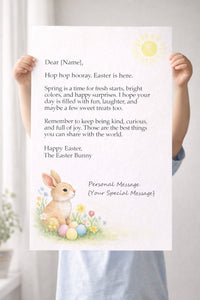 Personalized Easter Bunny Letter