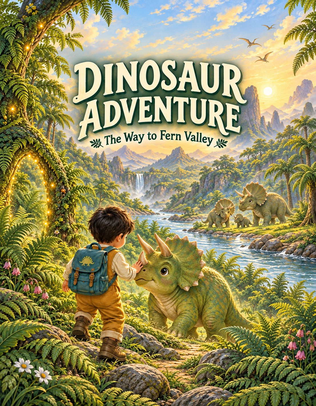 Dinosaur Adventure: The Way to Fern Valley — sample boy cover