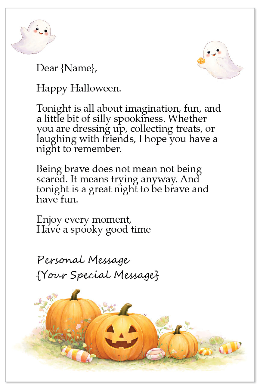 Personalized Halloween Letter