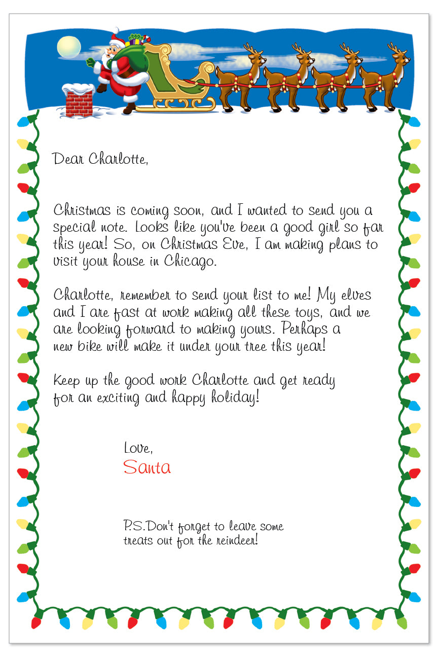 Giant Personalized Letter from Santa - 12” x 18” Custom Christmas Keep – First Time Books giant-personalized-letter-from-santa-12-x-18-custom-christmas-keep-first-time-books