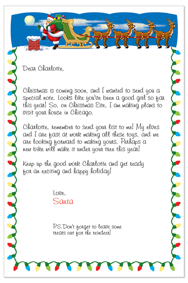 Personalized Letter from Santa