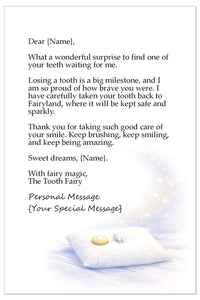 Personalized Tooth Fairy Letter