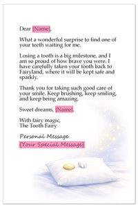 Personalized Tooth Fairy Letter