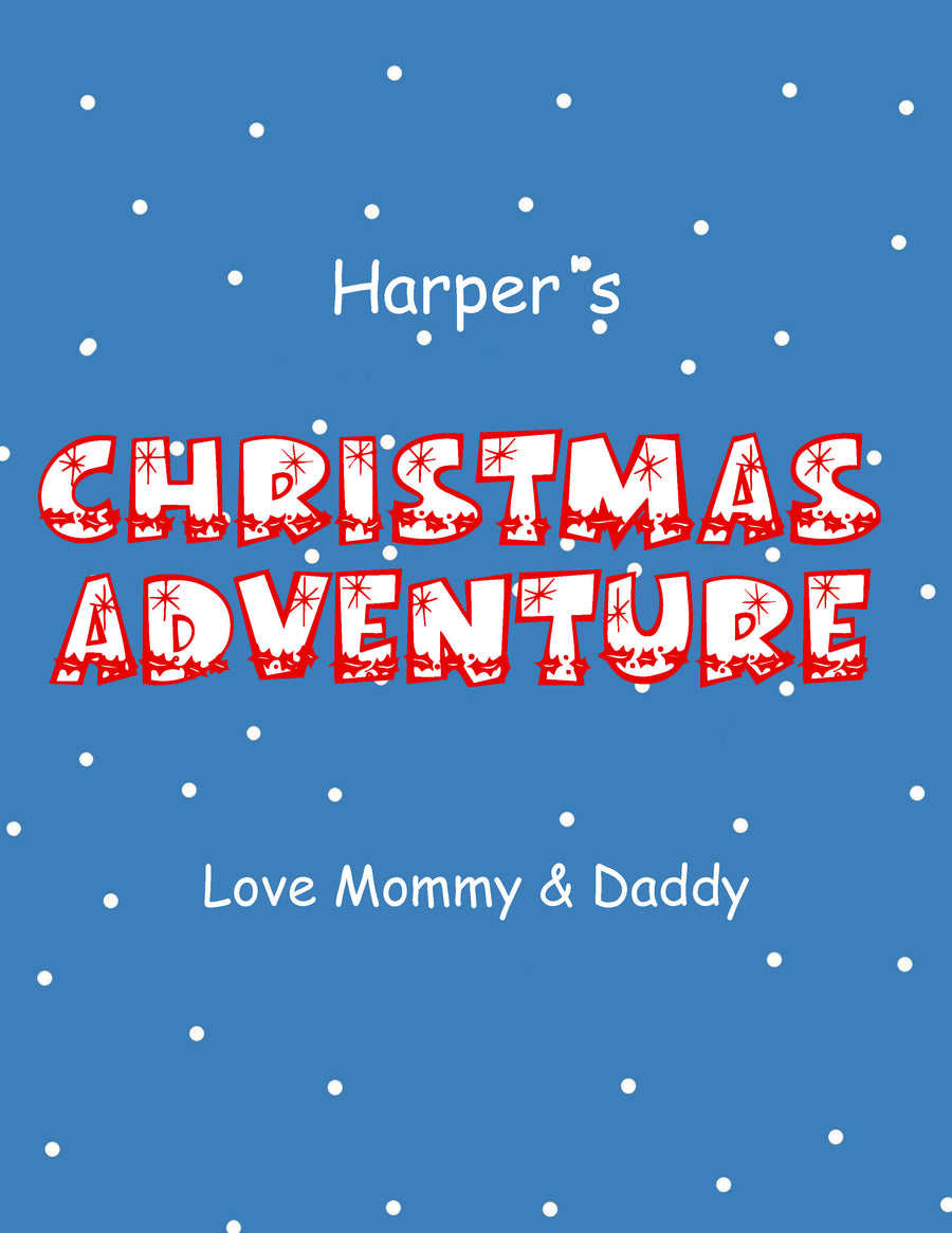 Opening page from the personalized Christmas Book