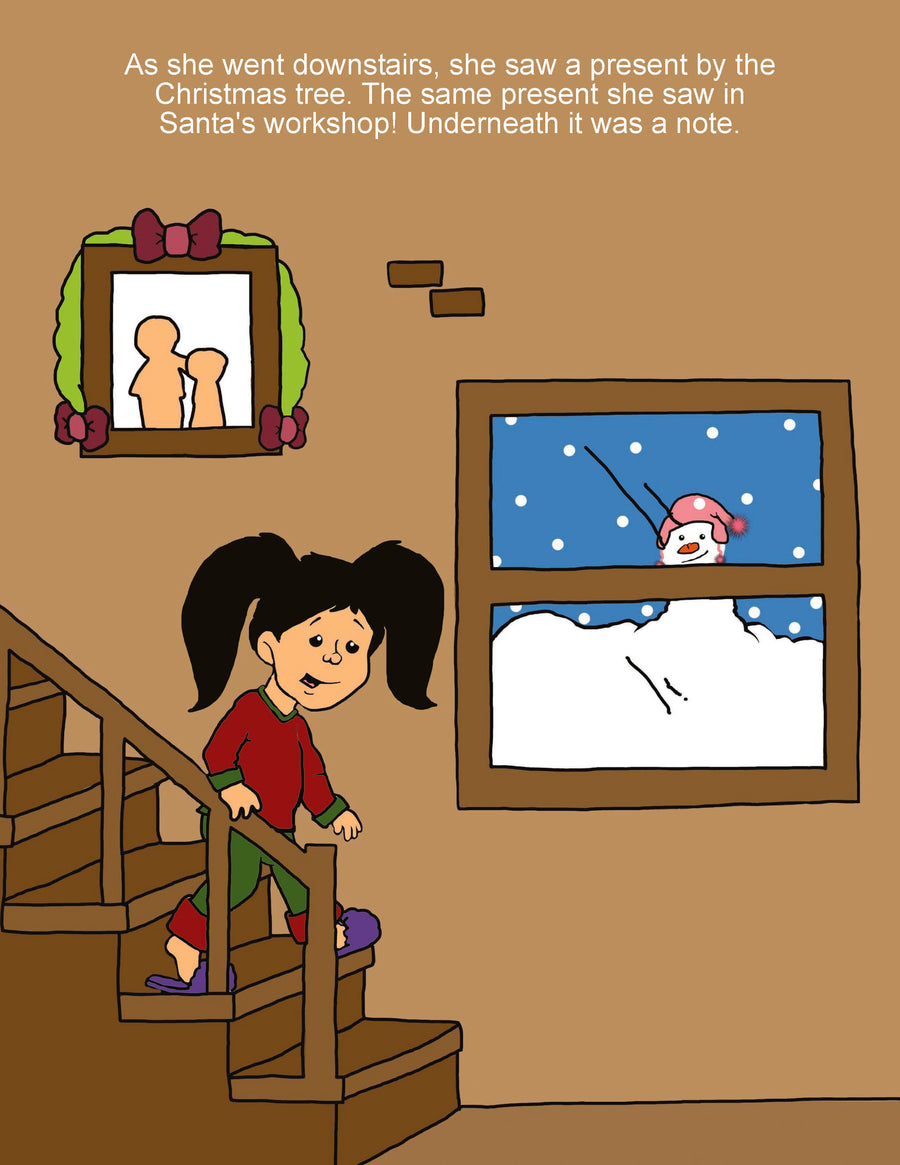 Happy ending from the personalized Christmas Book