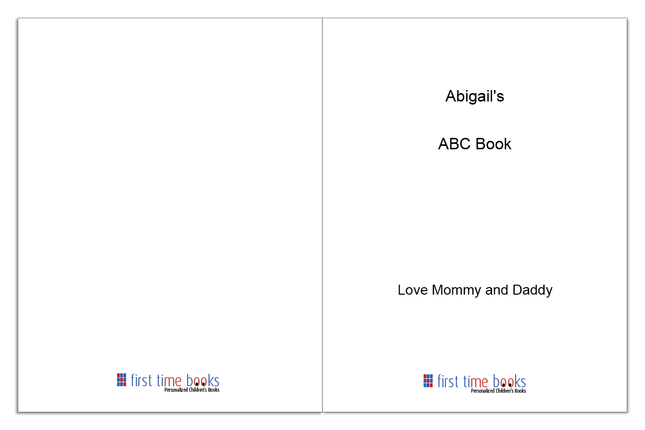 Personalized Children’s ABC Book with Customized Kid’s Name – First ...