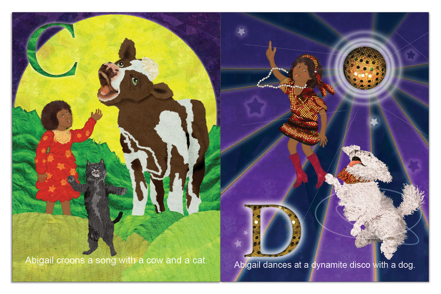 Personalized ABC Book interior spread