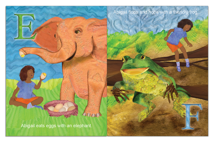 Personalized ABC Book interior spread