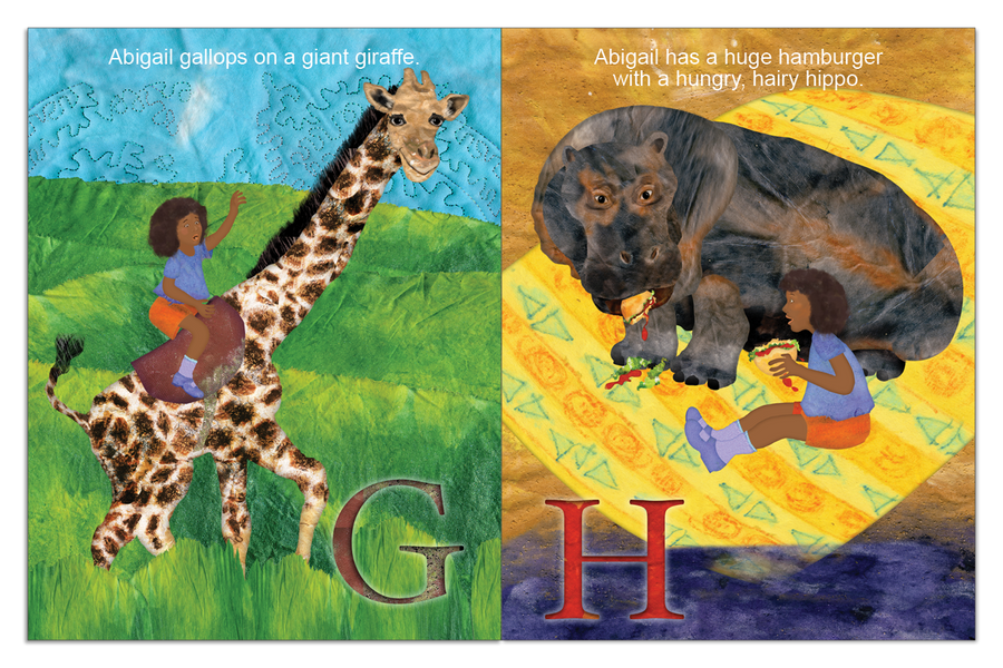 Personalized ABC Book interior spread