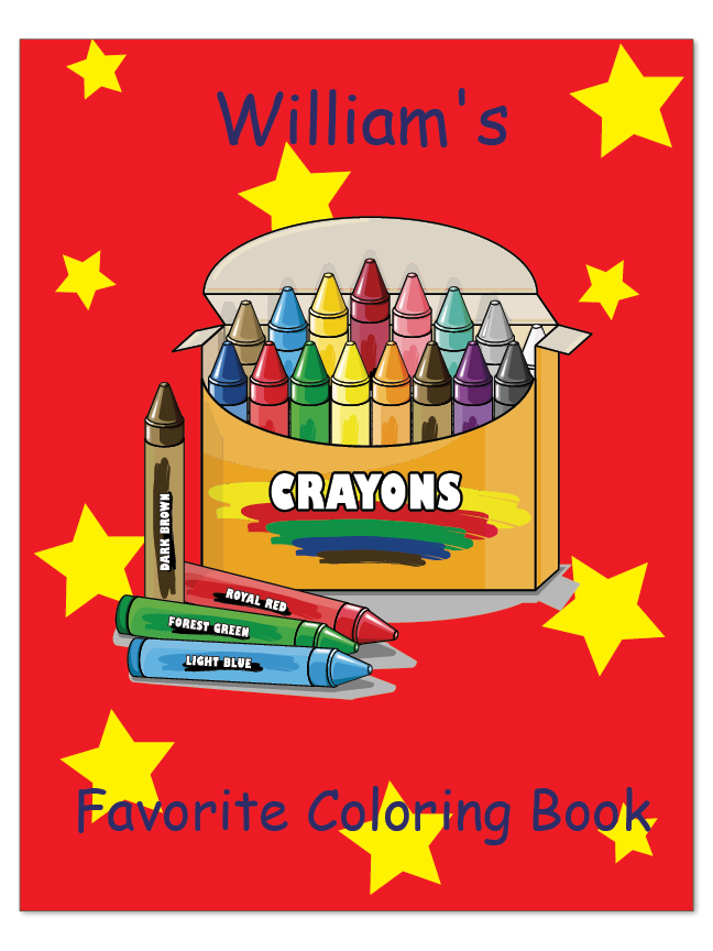 My First Coloring Book Personalized Coloring Activity Book, Kids