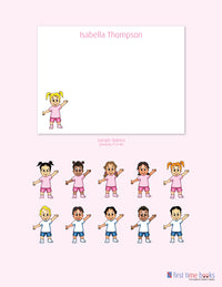 Personalized Note Cards for Girls