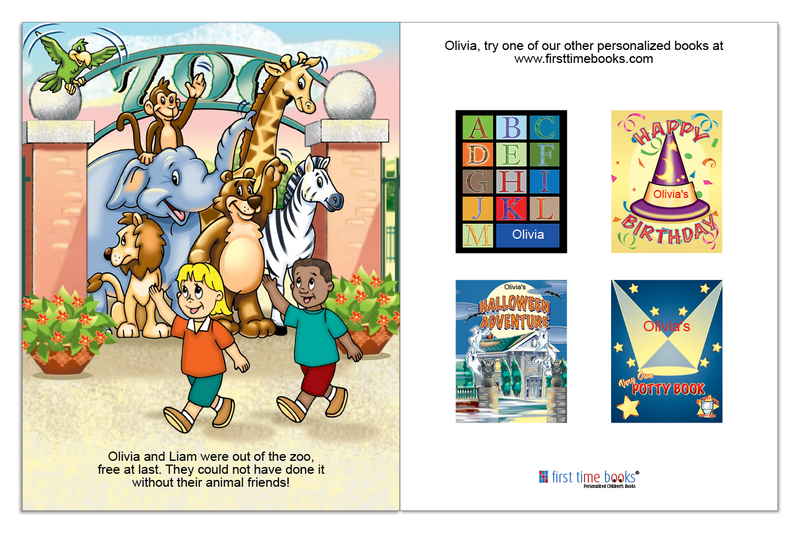 Zoo Adventure – Personalized Children’s Books